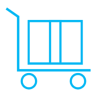 blue cart icon